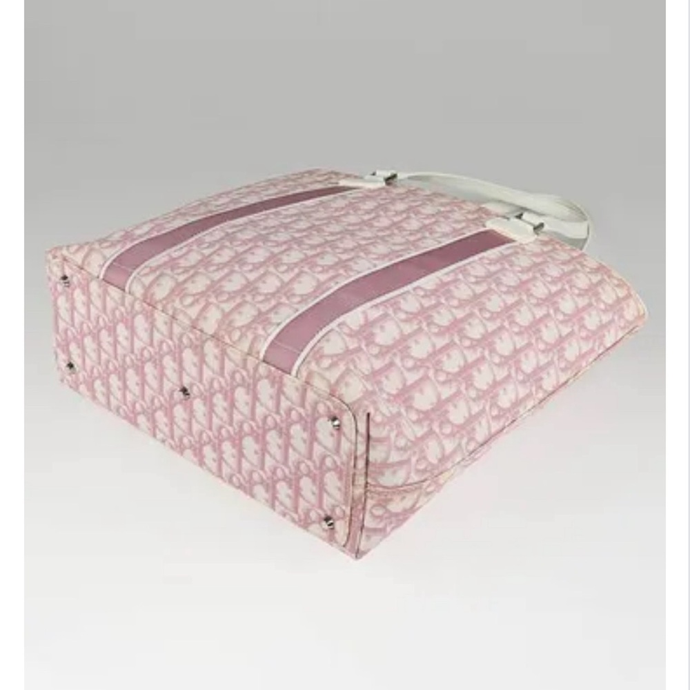 Christian Dior Pink Coated Canvas No. 2 Trotter Tote Bag. - Picture 16 of 16